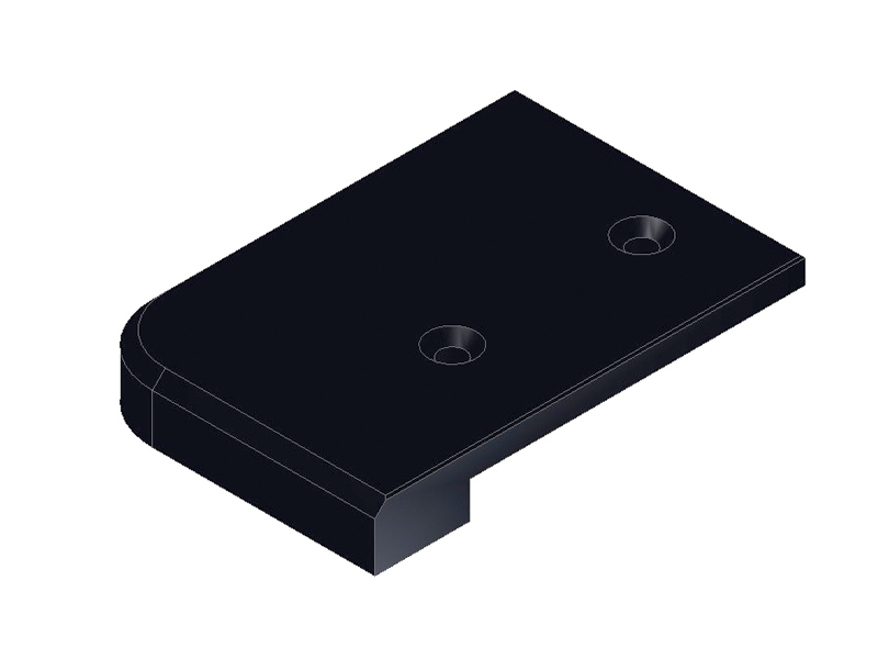 65912 Salco C Profiel Beschermhoek Rechts Zwart