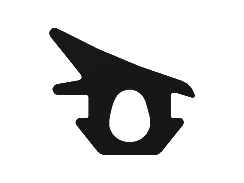 65820 Salco Afwerkingsrubber Voorzijde Deurblad